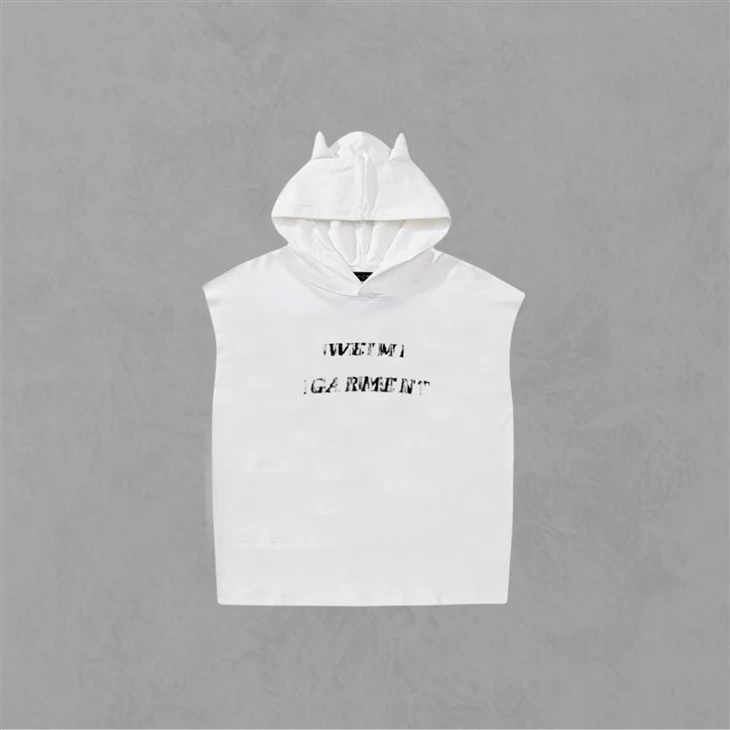 No-sleeve T-shirt With Special 3d Hat No-sleeve T-shirt With Special 3d Hat
