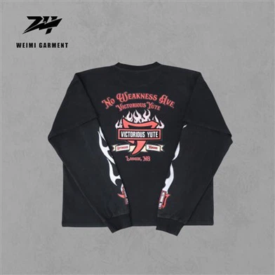Street Wear kétrétegű hosszú ujjú pólók